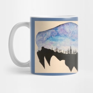 Buffalo in the Night Sky Mug